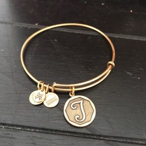 Alex and Ani “T” charm bracelet